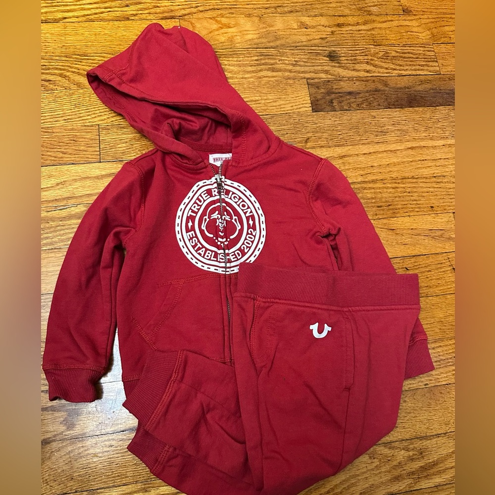 True Religion 2T matching set sweatsuit